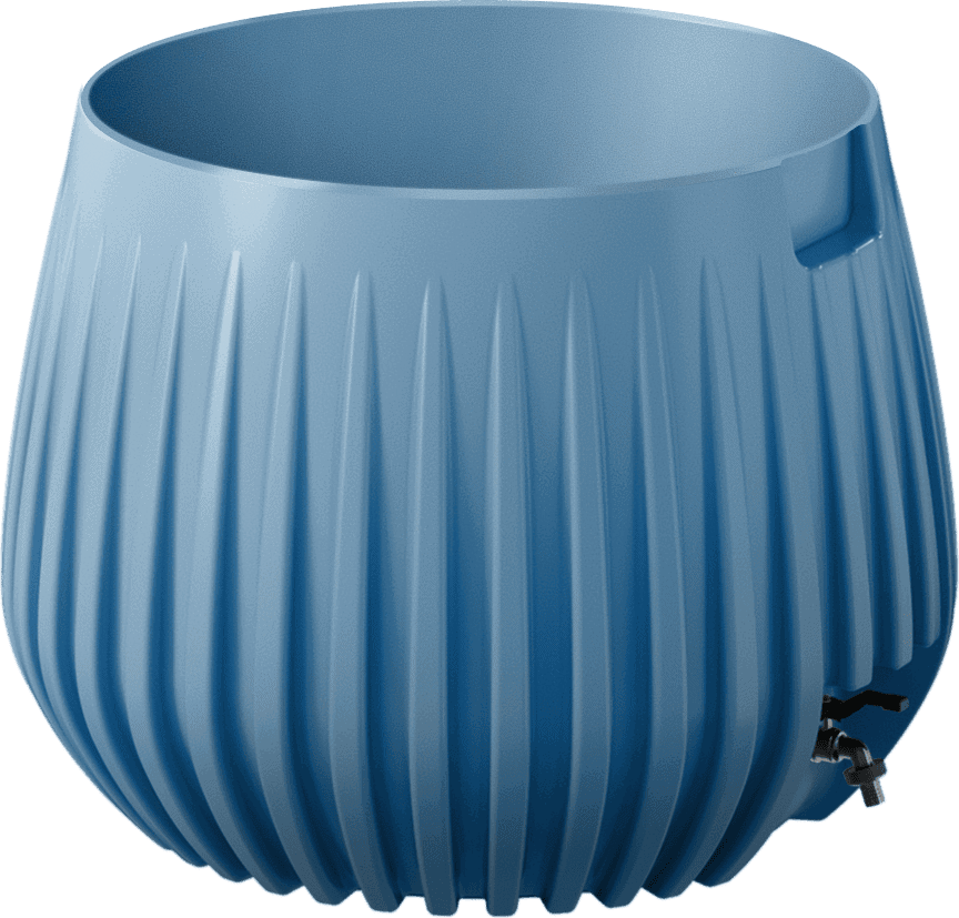 Blue H2Ottoman No Lid