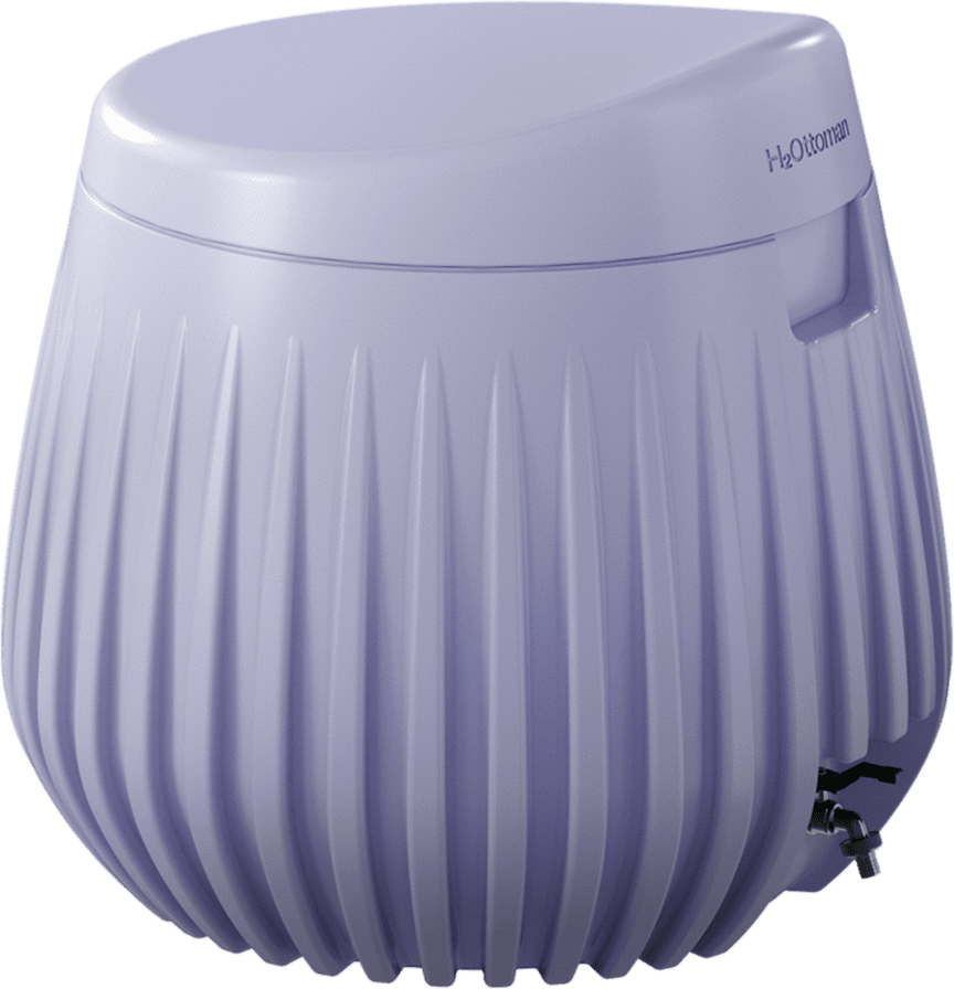 Purple H2Ottoman
